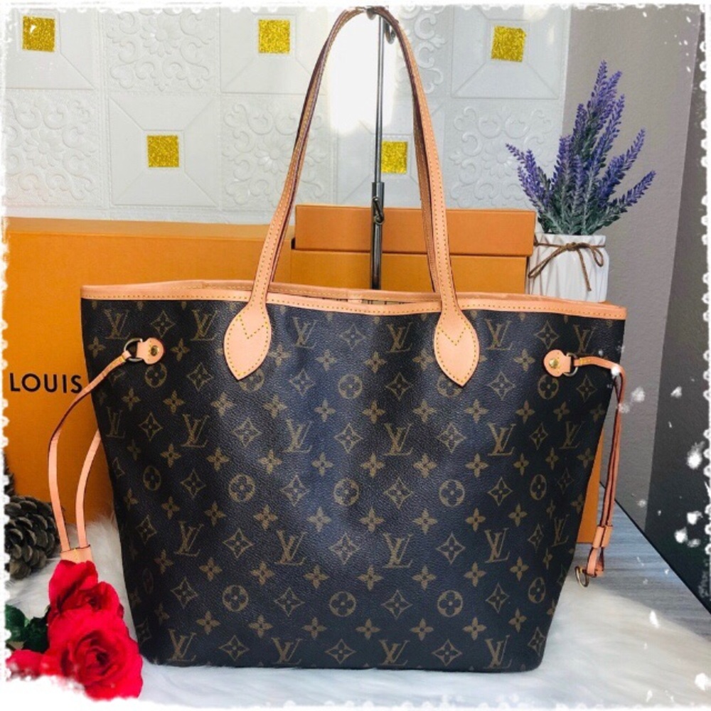 💖NEW COWHIDE❗️⭐️ AUTH LOUIS VUITTON NEVERFULL MM